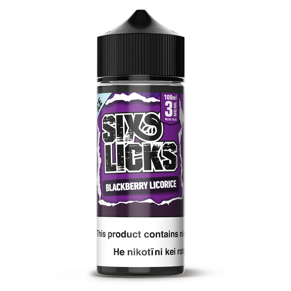 Six Licks - Blackberry Licorice (100ml)