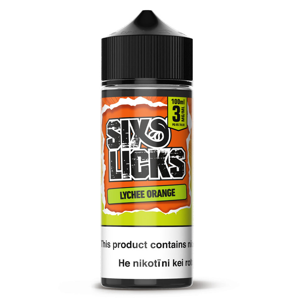 Six Licks - Lychee Orange (100ml)