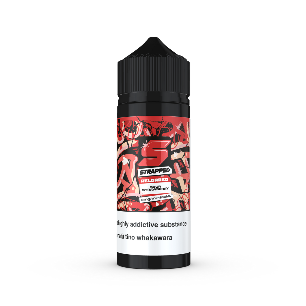 Strapped Reloaded - Sour Strawberry  (100ml)