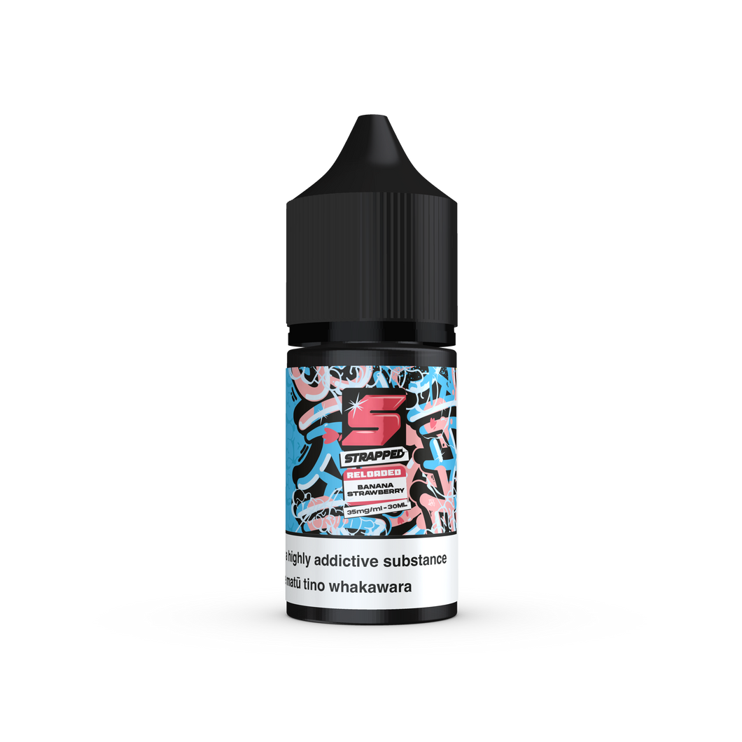 Strapped  Reloaded Salts - Banana Strawberry (30ml)