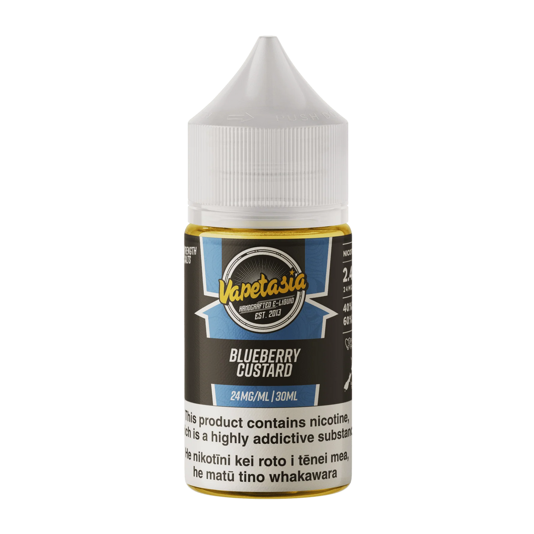 Vapetasia Salts - Blueberry Custard (30ml)