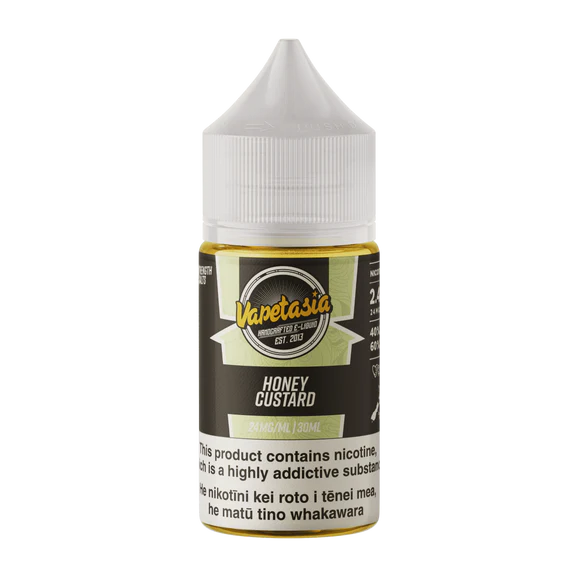 Vapetasia Salts -  Honey Custard (30ml)